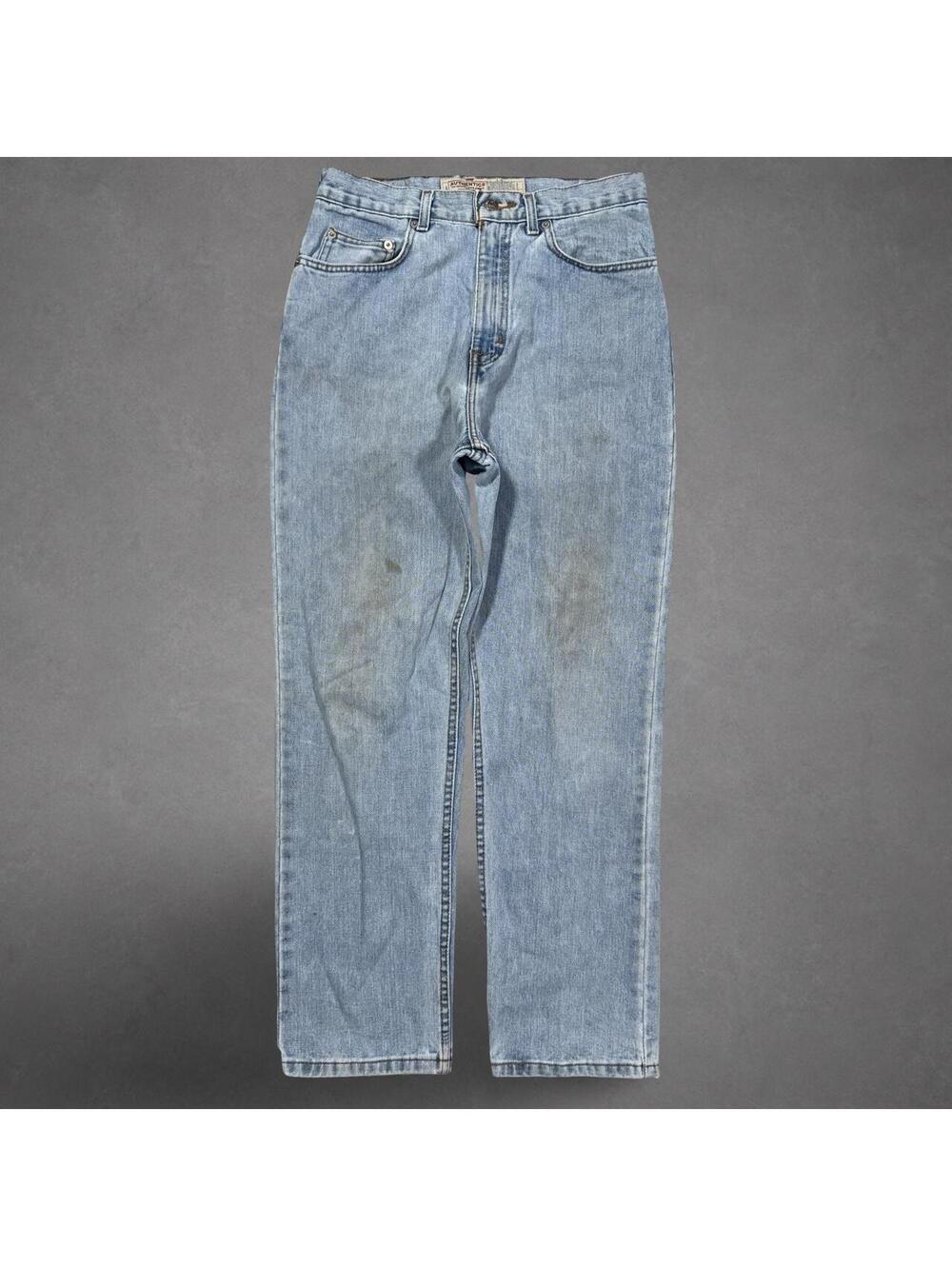 Vintage Authentics Light Wash Jeans 30x30 Straight Leg Denim